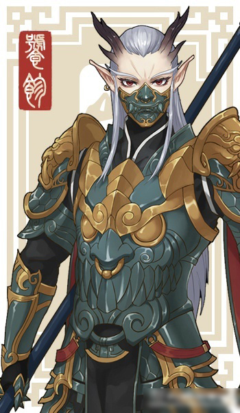 《山海物语》妖兽拟人录--饕餮|商业插画|插画