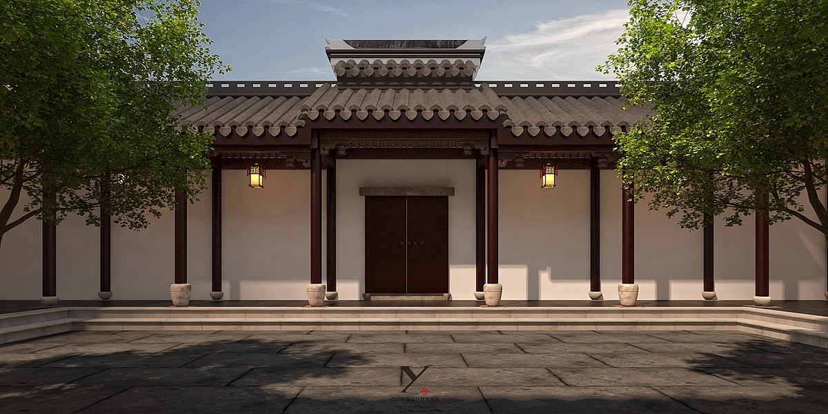 古建筑博物馆效果图设计方案