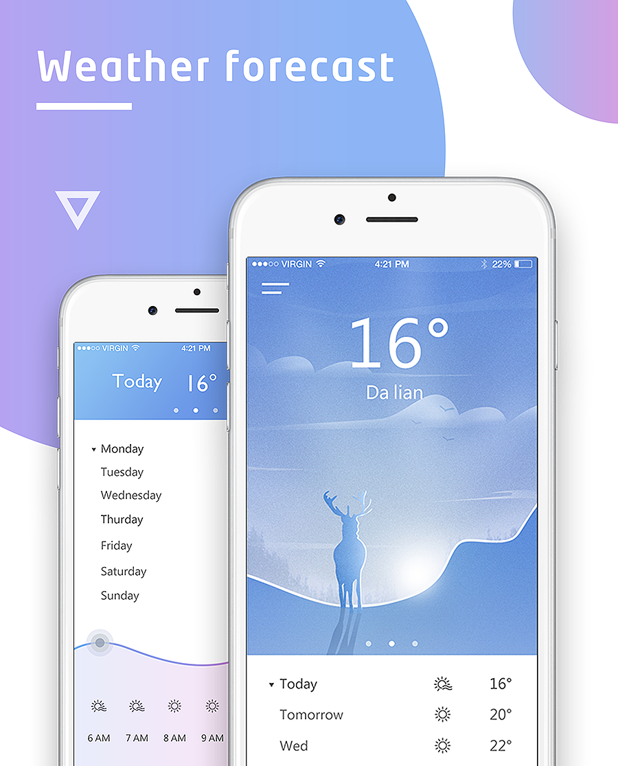 云鹿天气-APP设计