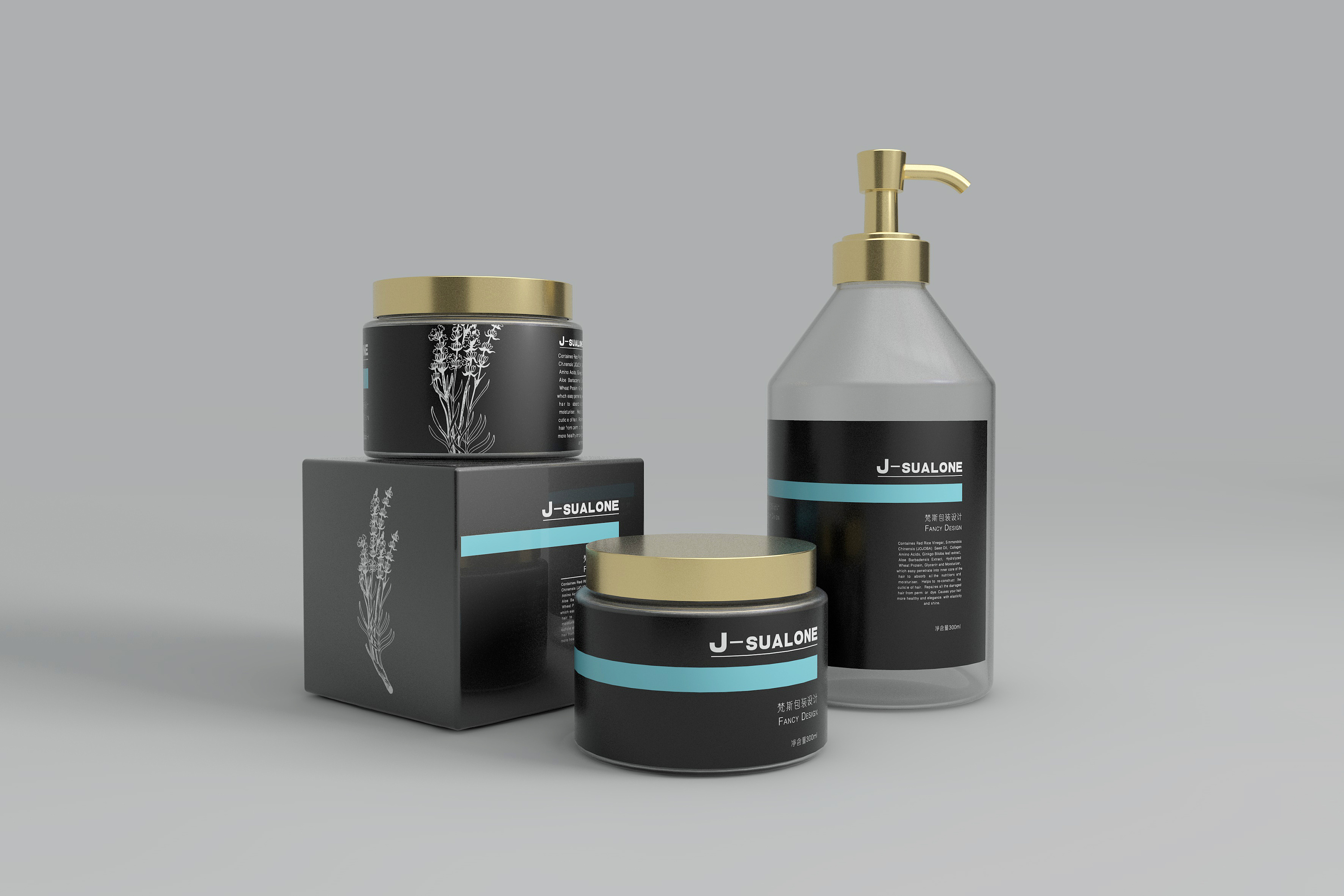 洗发水瓶 沐浴露瓶 护肤品瓶子 瓶子设计 c4d