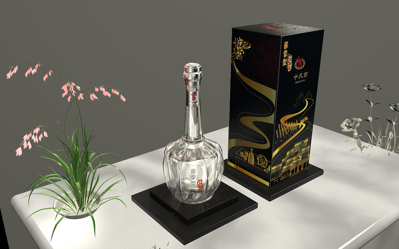 十九坊金酱酒/银酱酒酒包装（图ZMjQ1NzIxNjUy） - 包装 - 站酷设计师kongguyuyu原创素材 - 站酷ZCOOL
