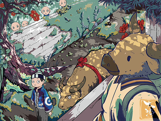 苗族斗牛（个人主页-ZNjMwMDUzNjA=） - 绘本 - 站酷设计师李大琦原创素材 - 站酷ZCOOL