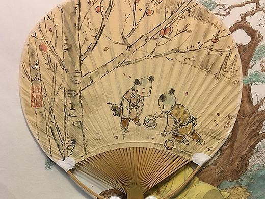 柿子樹下 秋蟲氣性大（個人主頁-ZMzQ1Nzc0MjQ=） - 繪畫 - 站酷設(shè)計師qy6100原創(chuàng)素材 - 站酷ZCOOL