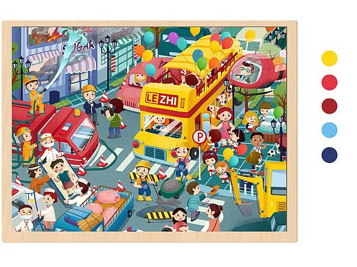 2020儿童插画拼图合集
