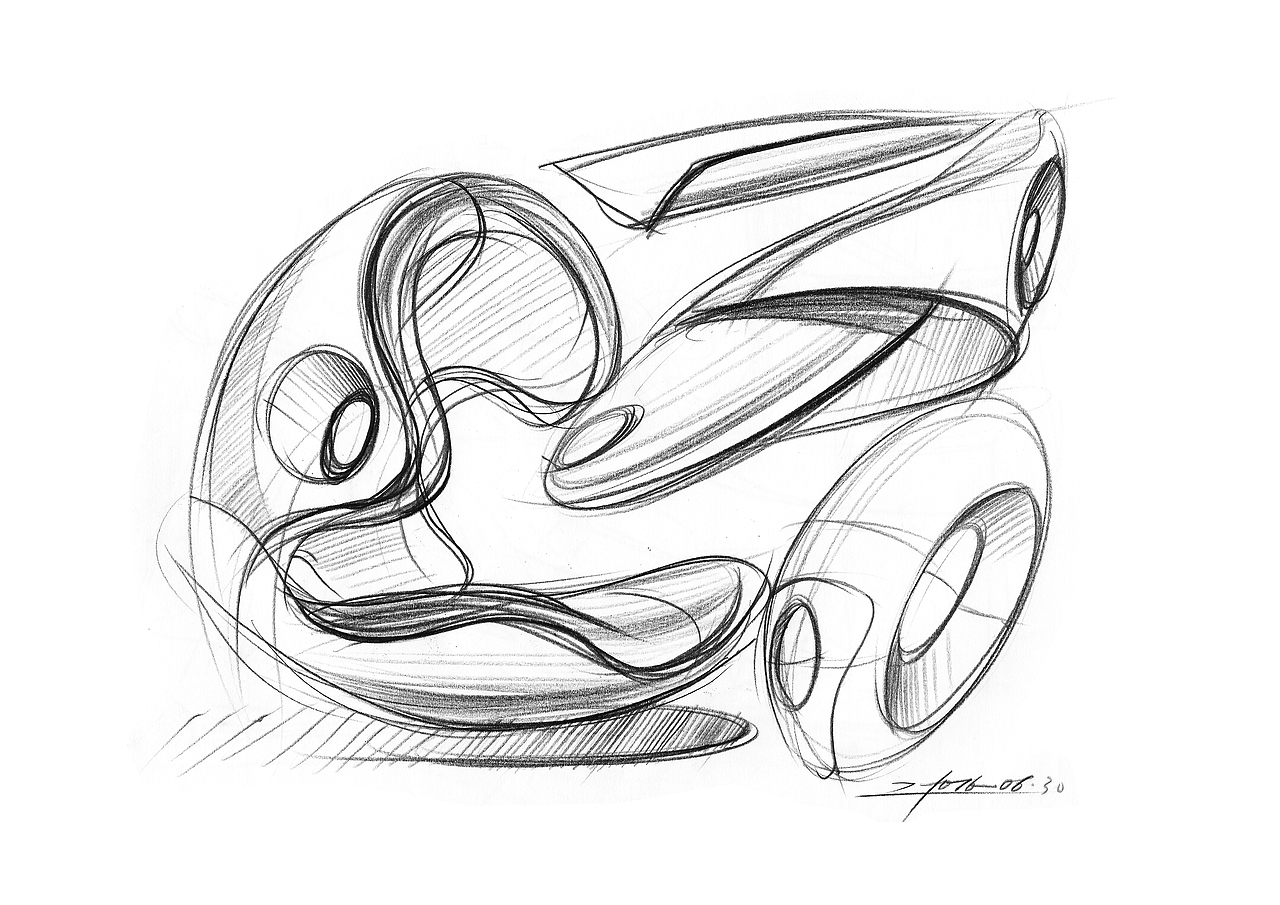 2016产品设计手绘6月一日一画