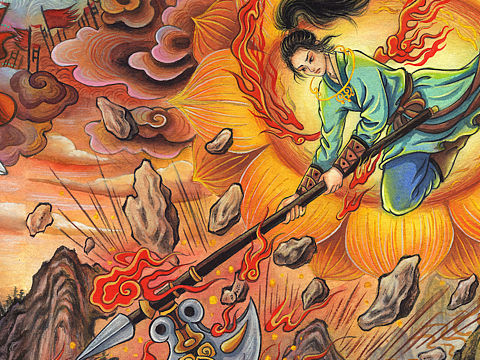 劈山救母｜神话故事（个人主页-ZNjU0MDQ2NDQ=） - 绘本 - 站酷设计师决明_jueming原创素材 - 站酷ZCOOL