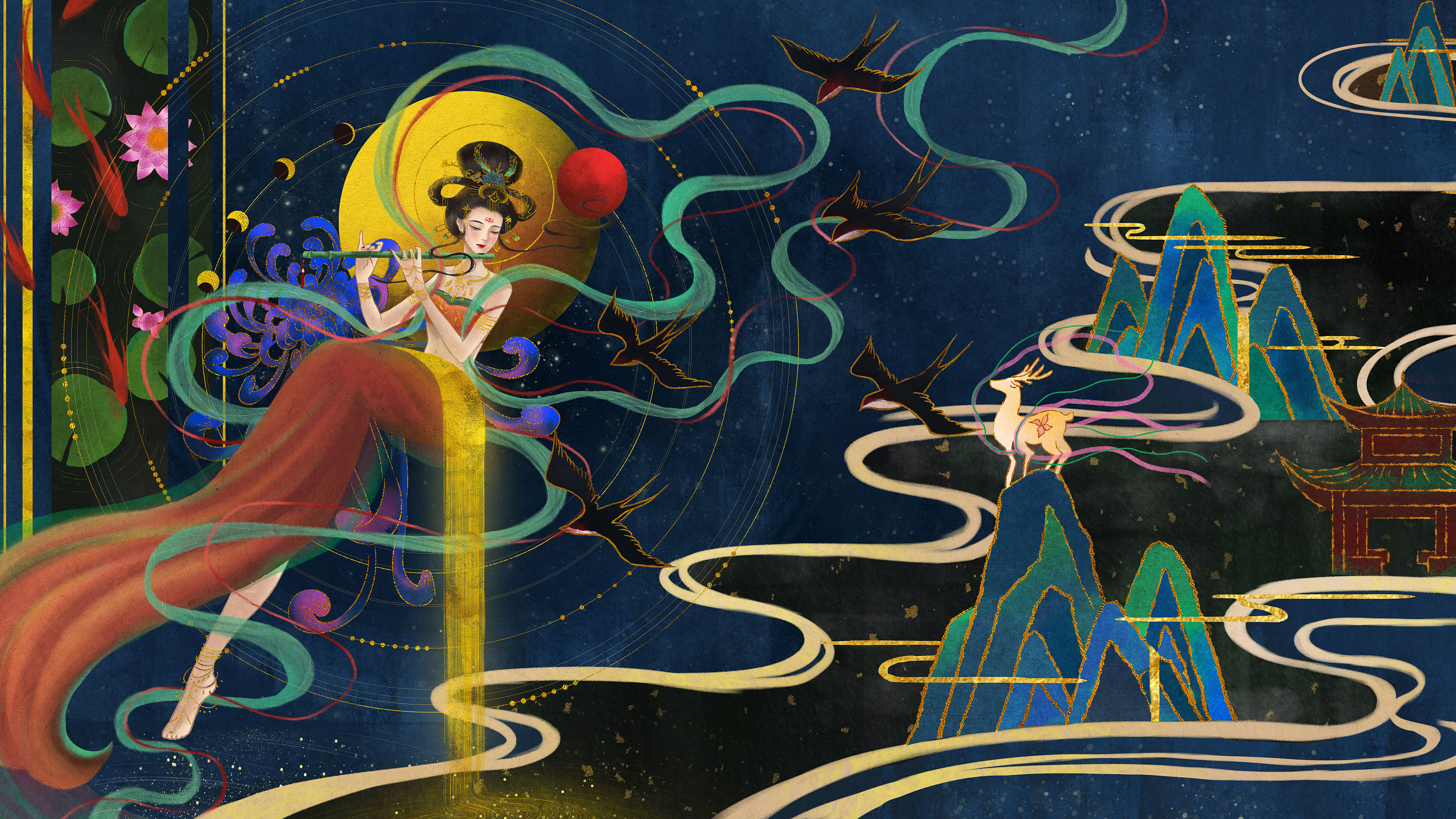 飞天|插画|插画习作|哥斯拉兔 - 原创作品 - 站酷 (zcool)