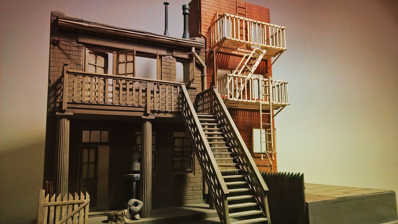 微缩模型——Rear Window by Hitchcock（图ZMTAxMTIzODUy） - 手办/模玩 - 站酷设计师die_Luft原创素材 - 站酷ZCOOL