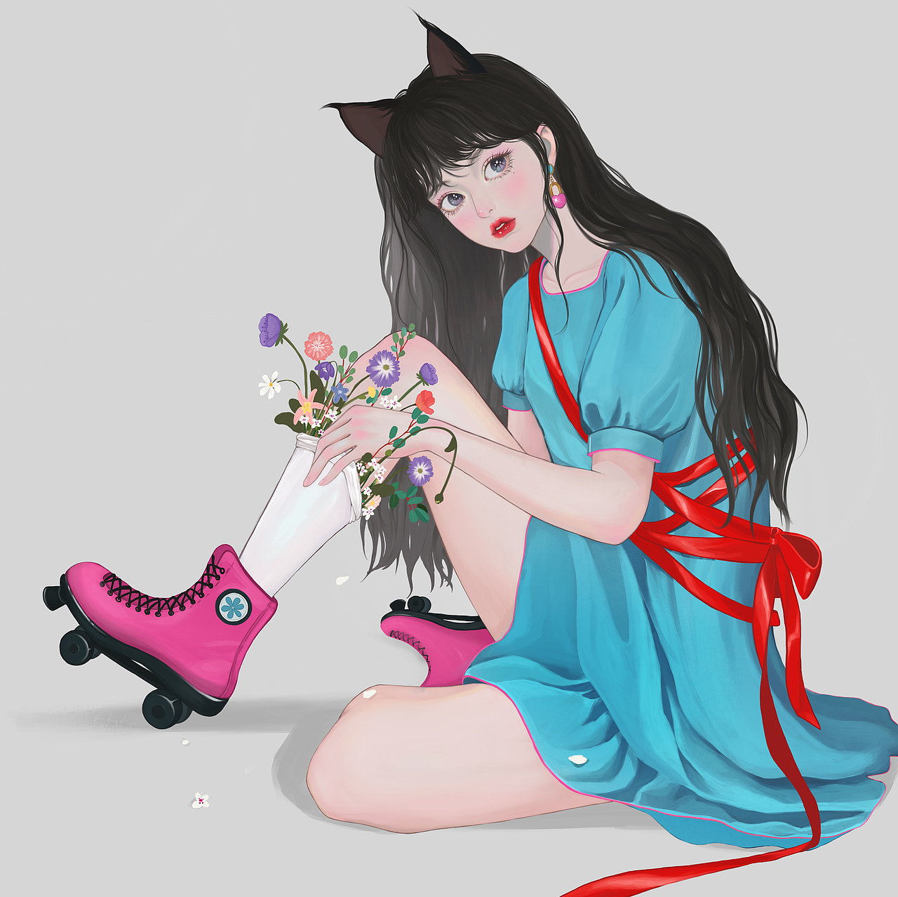 少女插画合集