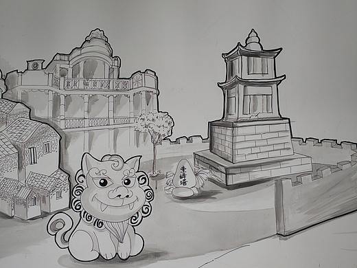 泉港-湶港大牌檔墻繪（個(gè)人主頁(yè)-ZNDgxMTEyOTI=） - 創(chuàng)作習(xí)作 - 站酷設(shè)計(jì)師品牌設(shè)計(jì)師陳斌原創(chuàng)素材 - 站酷ZCOOL