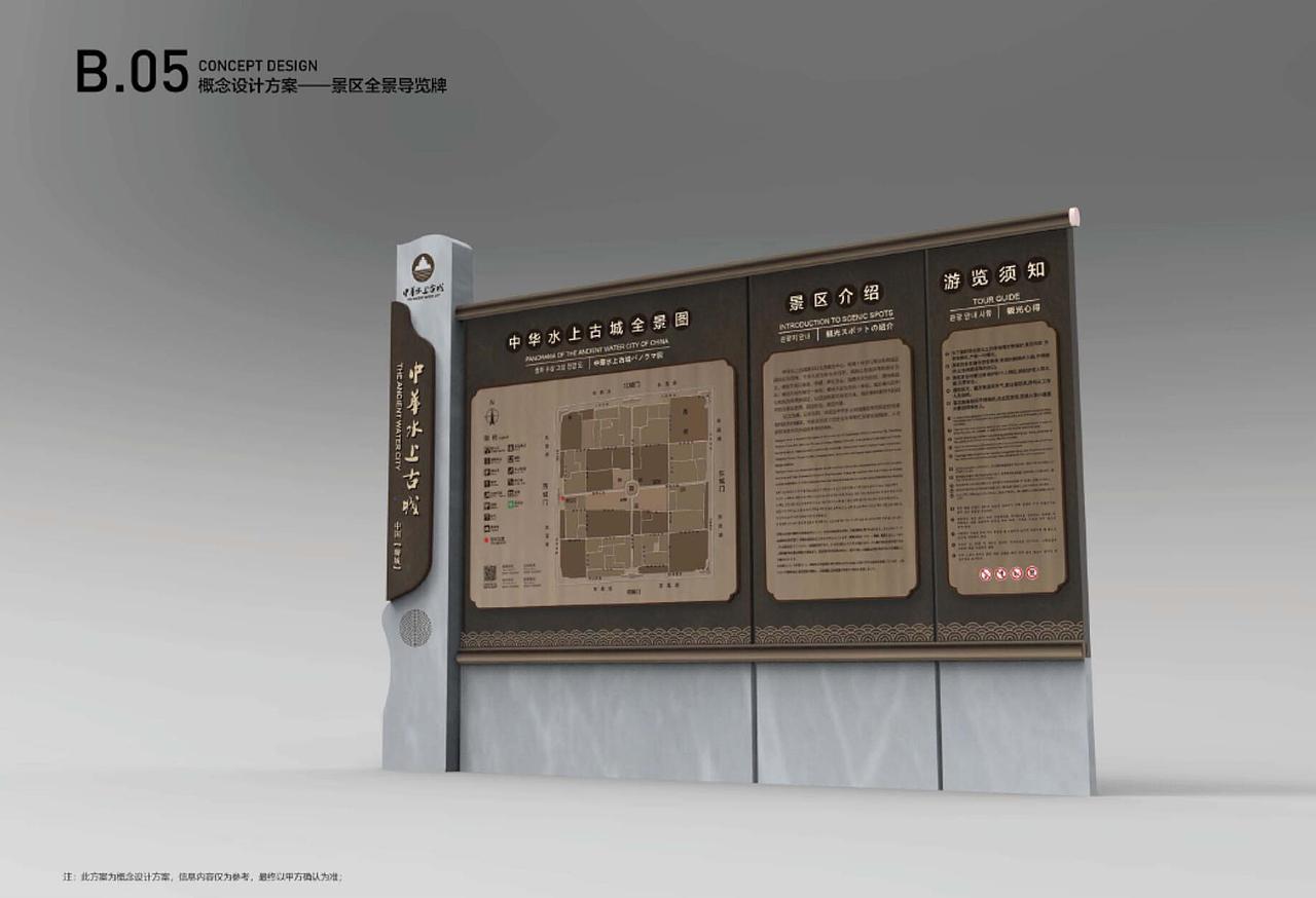中华水上古城导视系统设计
