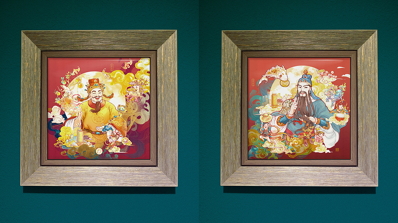 2019 龙城 财福相守（图ZMTQzNjg4MDM2） - 商业插画 - 站酷设计师玲珑绘ZLX原创素材 - 站酷ZCOOL