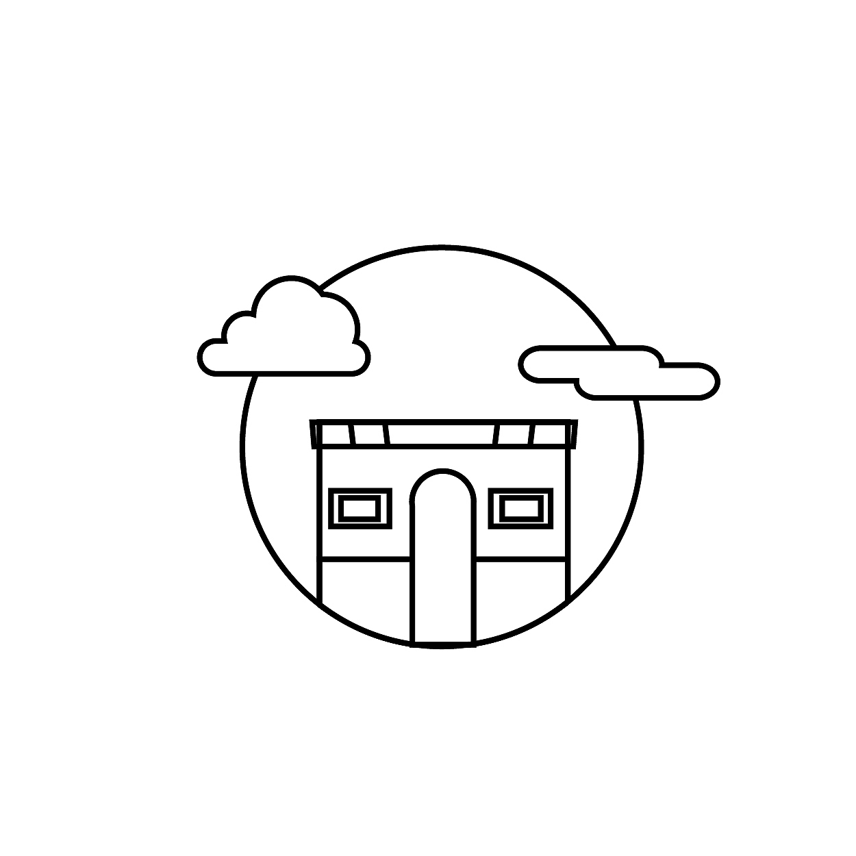 线性建筑图标（图ZODIyNzc4NjQ=） - 图标 - 站酷设计师阿尔法罗密欧H原创素材 - 站酷ZCOOL