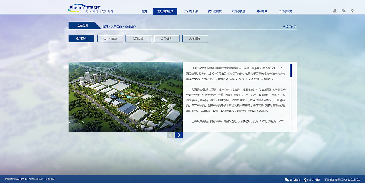 宜宾制药网站建设（图ZMTA1MDY2Nzg4） - 企业官网 - 站酷设计师道合设计研究院原创素材 - 站酷ZCOOL