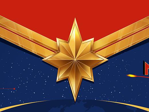 漫威系列——惊奇队长鼠标垫