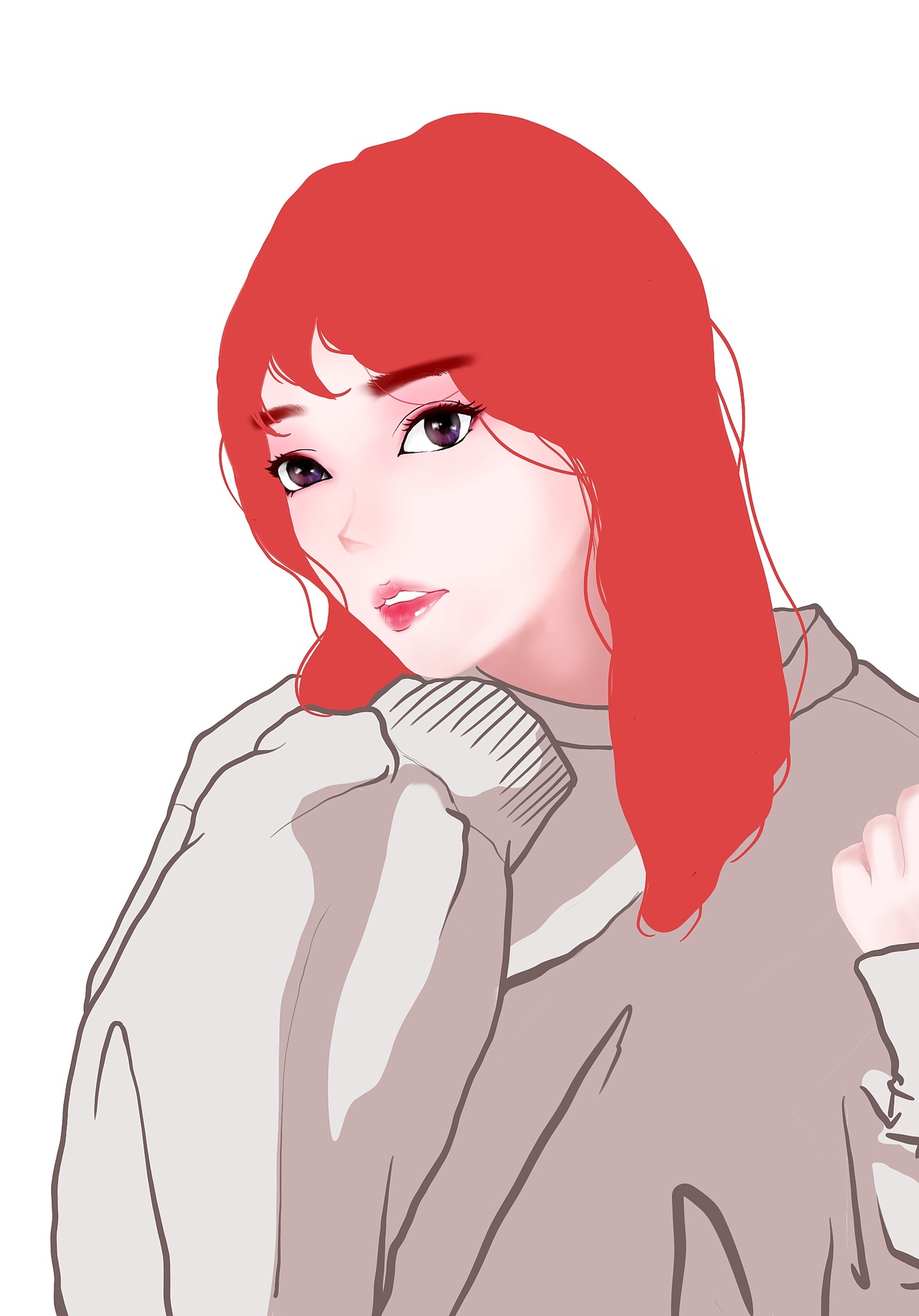 头像绘画ing（图ZMjcyOTE4MjYw） - 创作习作 - 站酷设计师小小小小子o原创素材 - 站酷ZCOOL