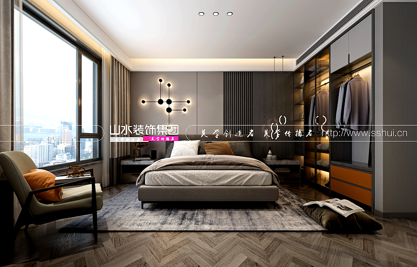 高速·时代公馆140平方现代装修效果图（图ZMjEyNDQ5NzI0） - 家装设计 - 站酷设计师山水装饰赵晓红原创素材 - 站酷ZCOOL