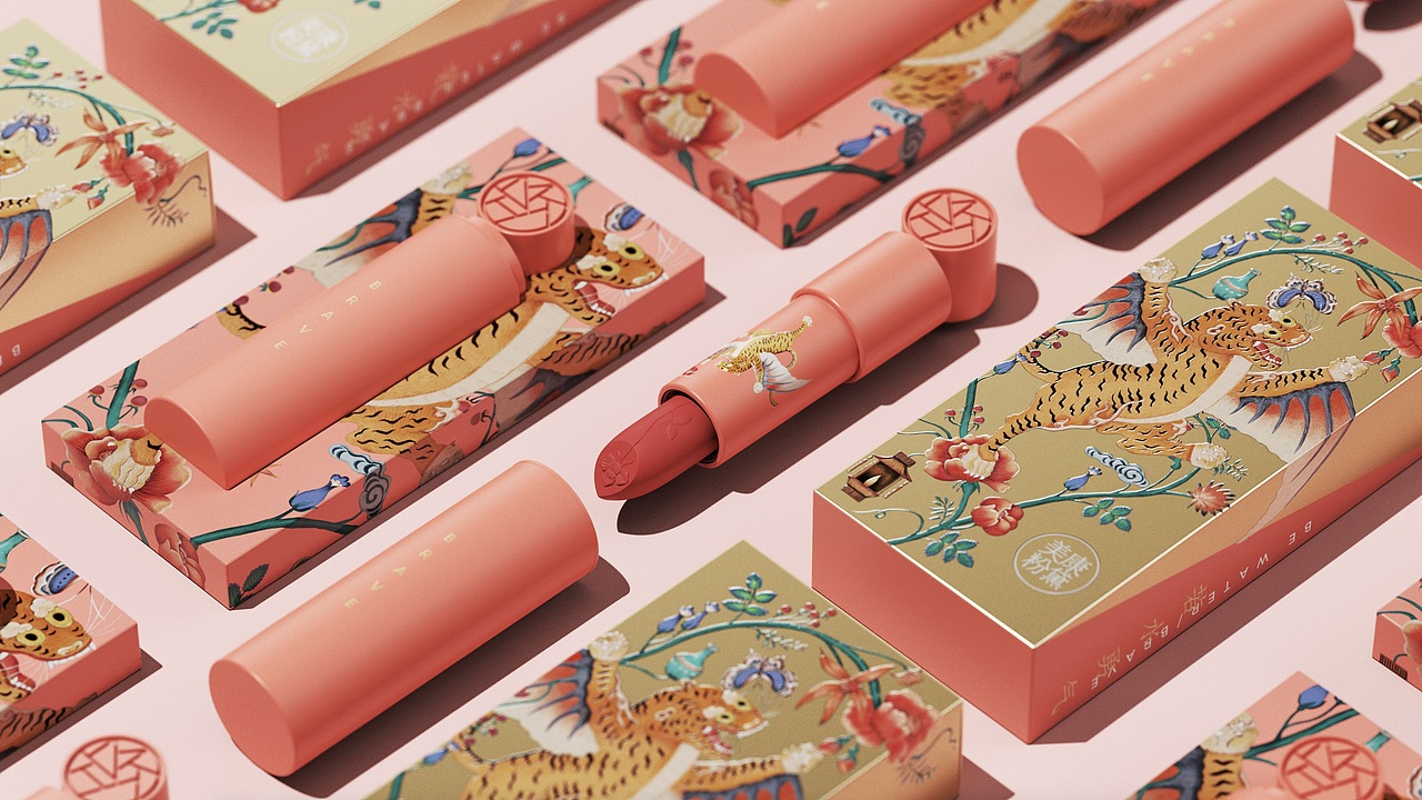 美康粉黛 勇气系列 雕花口红