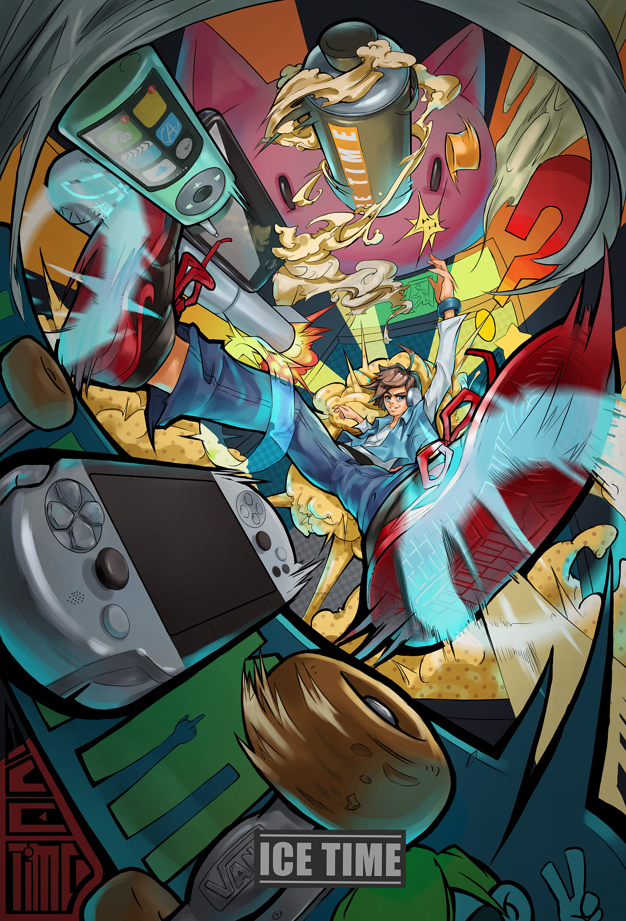 透视练习 附线稿|插画|新锐潮流插画|现在是icetime - 原创作品