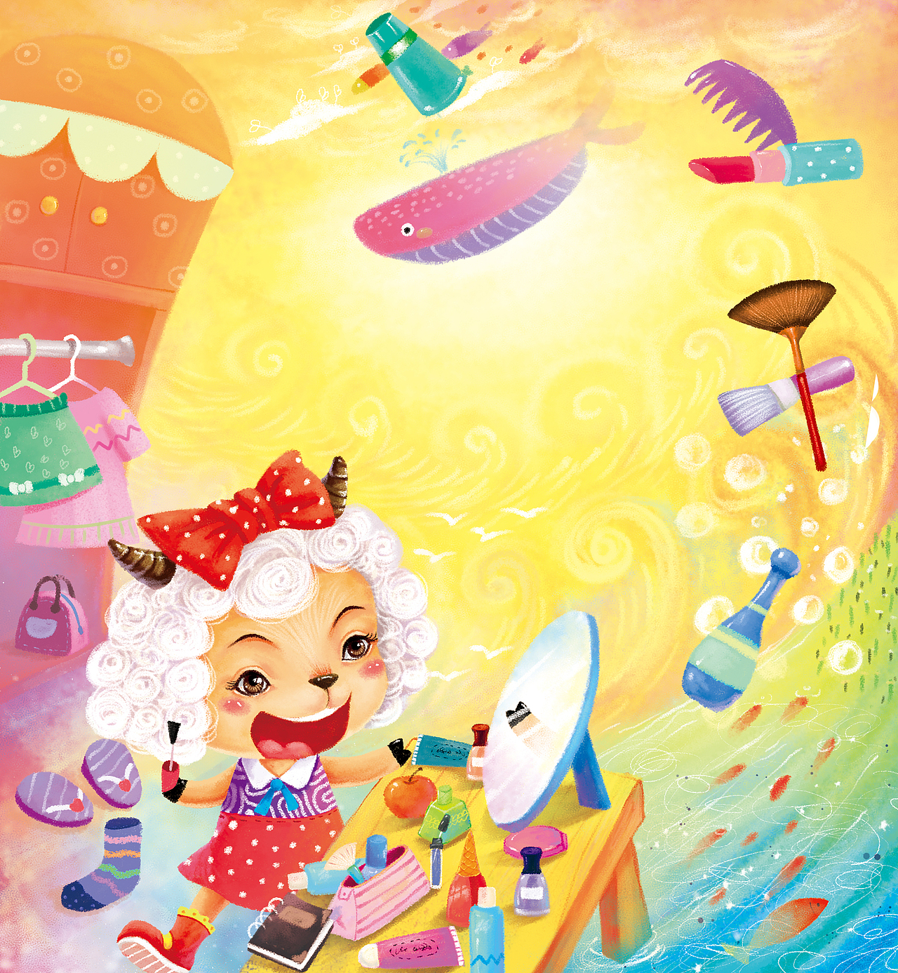 涂色画封面|插画|儿童插画|平面色剂_原创作品-站酷zcool