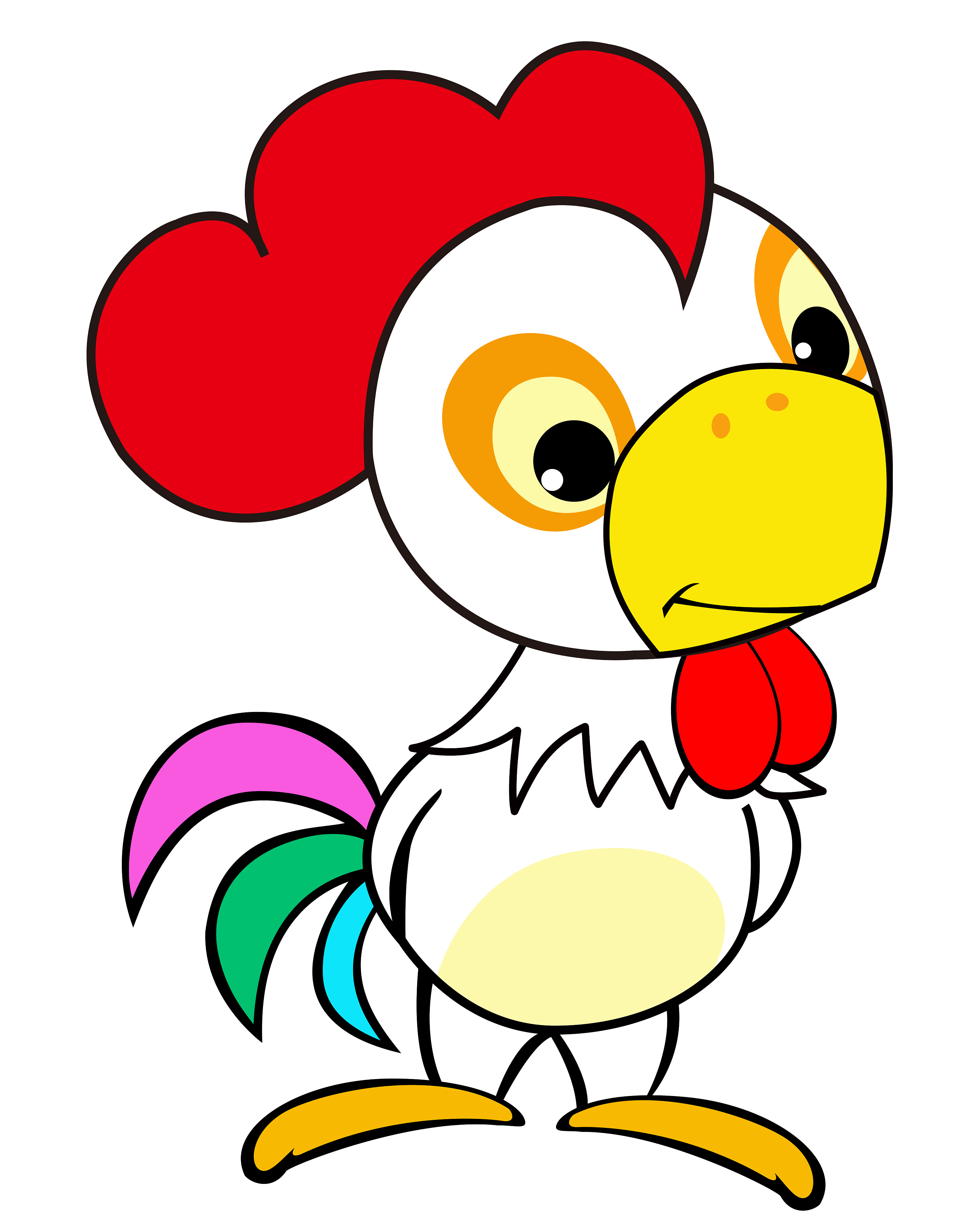 鸡年到，各种可爱的小鸡公鸡卡通素材-搜狐