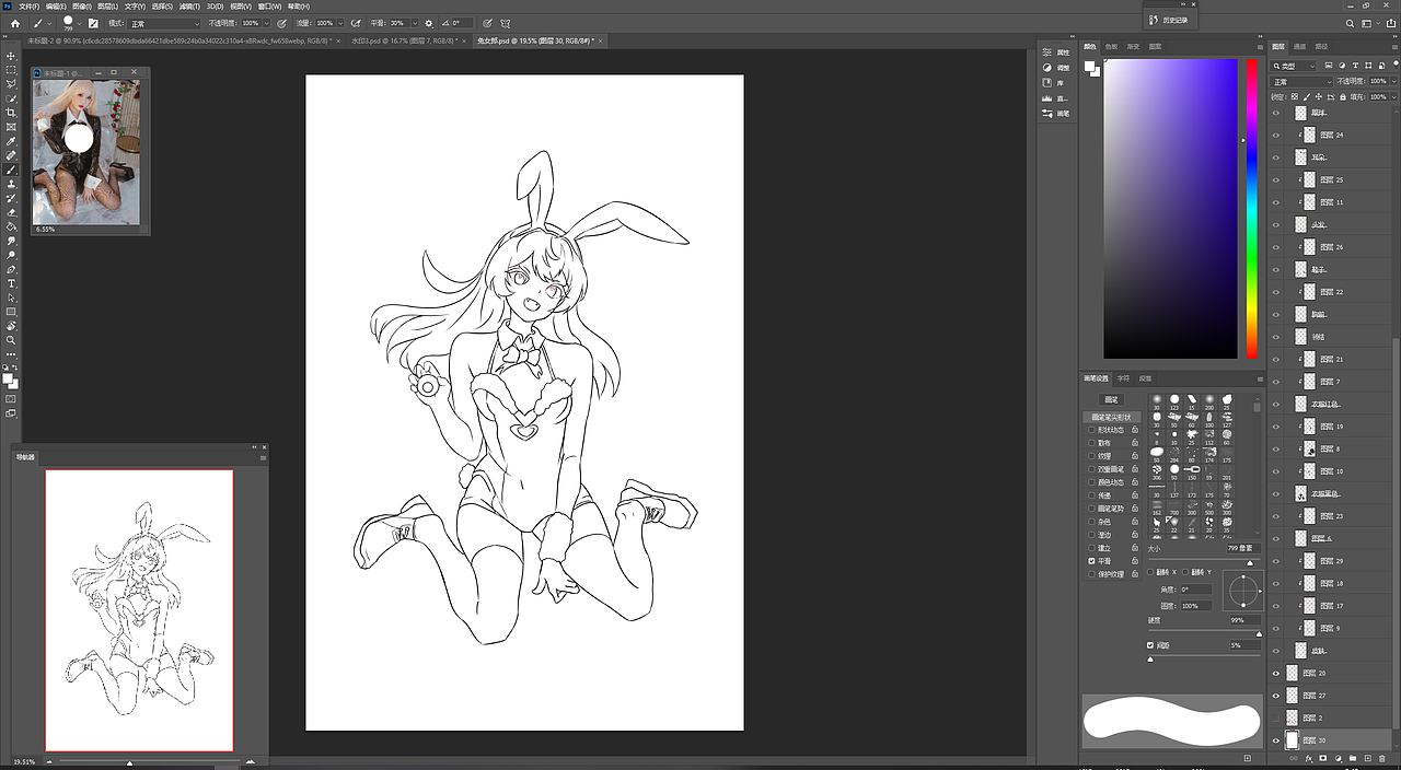 前天忘上色的图