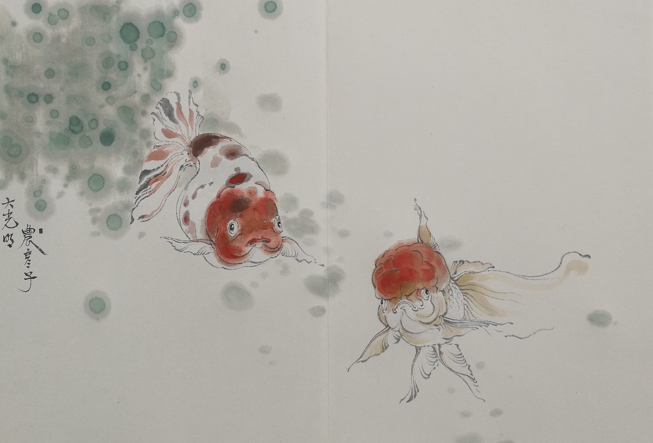 如鱼游水（图ZNzU2MzE1MDQ=） - 绘画 - 站酷设计师大光明王原创素材 - 站酷ZCOOL