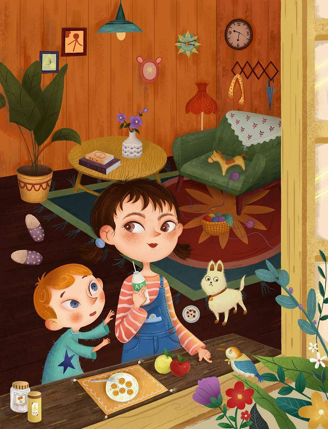 插画练习（图ZMjI0MTI0MTA0） - 创作习作 - 站酷设计师rennelly原创素材 - 站酷ZCOOL