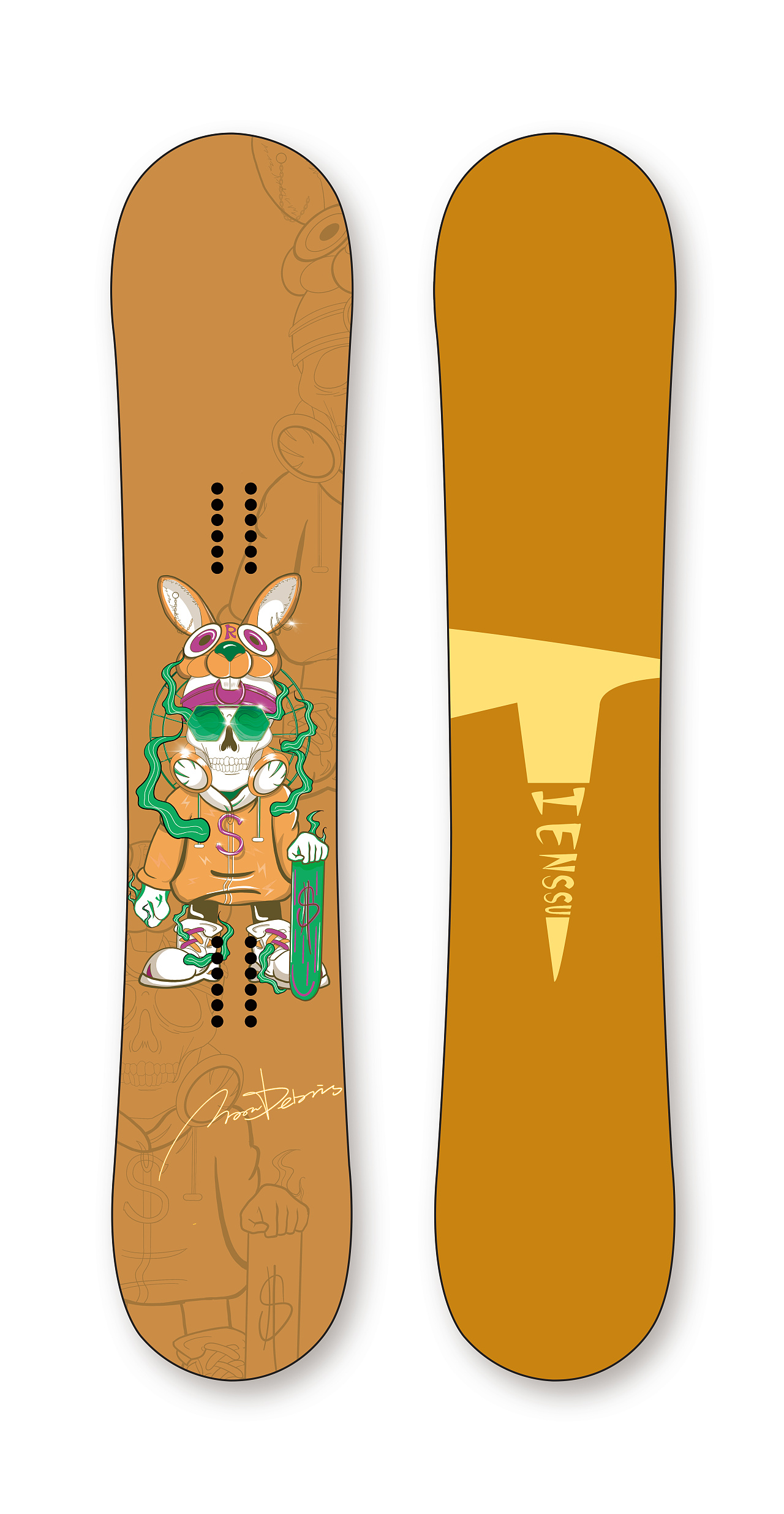 arabbit 滑雪板原创设计