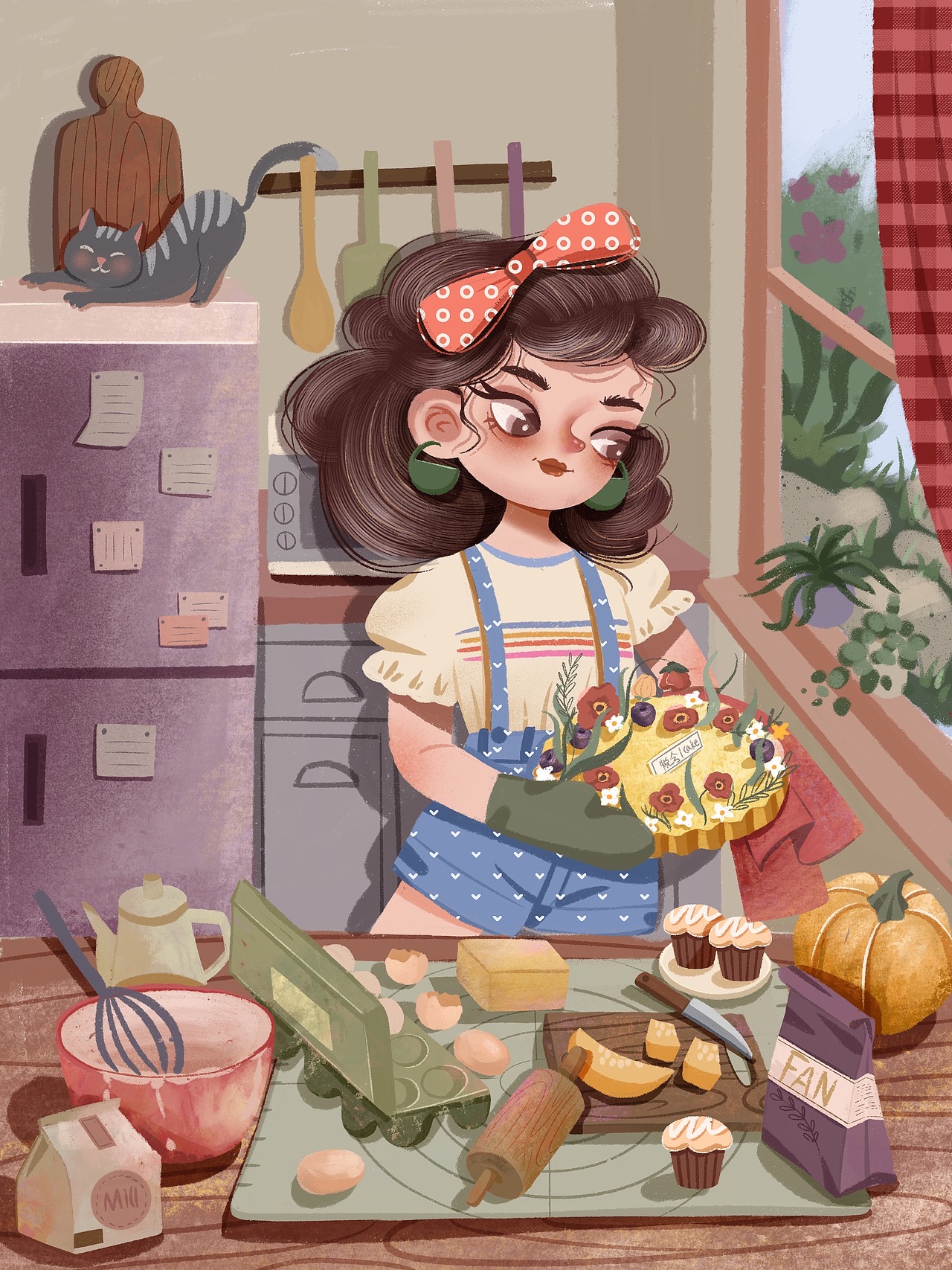 我的烘焙小日常|插画|商业插画|泙泛泛_原创作品-站酷zcool