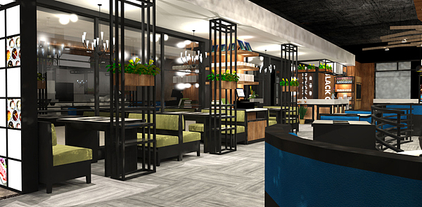 深圳北站某品牌火锅店面设计（图ZNDQ5MTI3NjQ=） - 其他空间 - 站酷设计师30044219原创素材 - 站酷ZCOOL