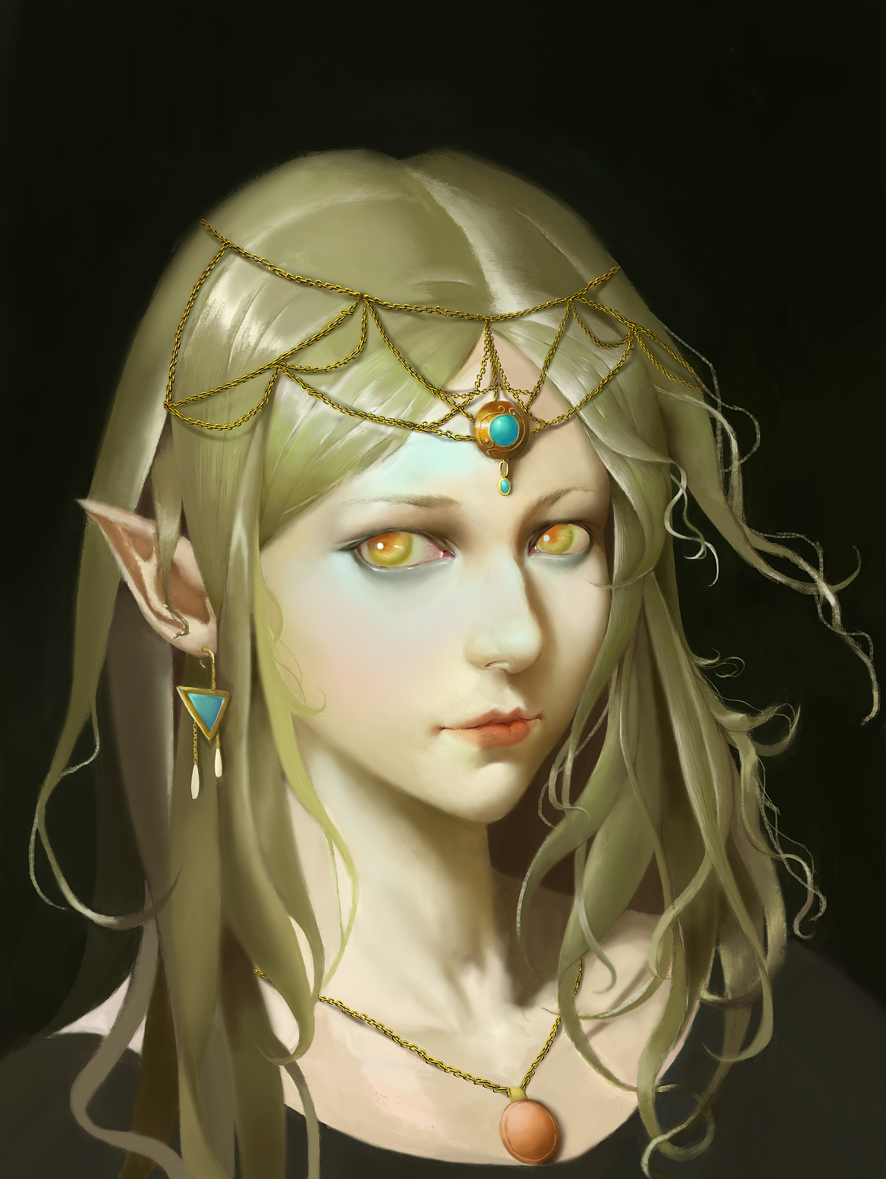 精灵女王（图ZOTQ4MTkwNTI=） - 创作习作 - 站酷设计师汐風原创素材 - 站酷ZCOOL