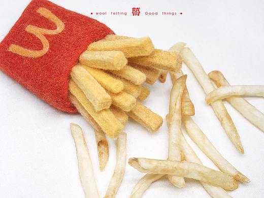 囍囍的羊毛毡 之 请你吃薯条