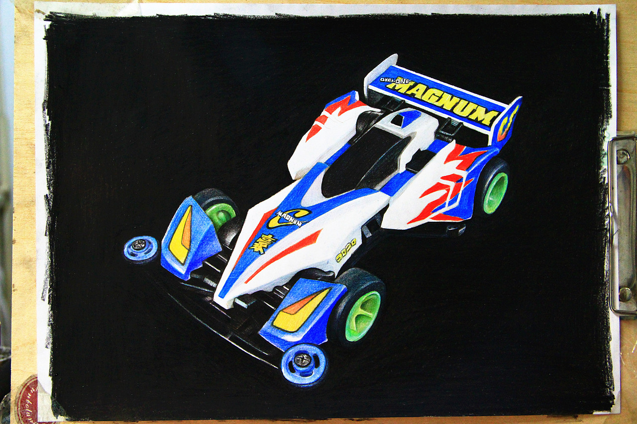 最近画的一辆迷你四驱车