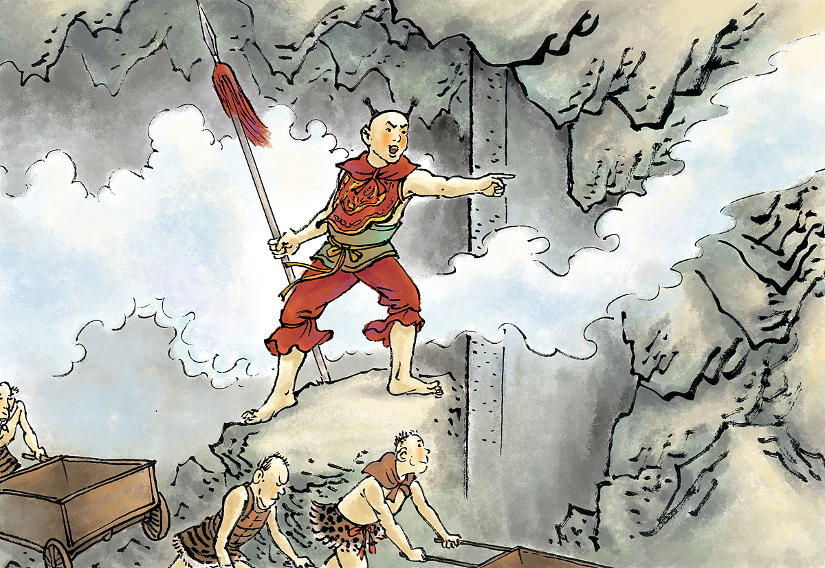 绘本连环画四大名著西游记国学插画