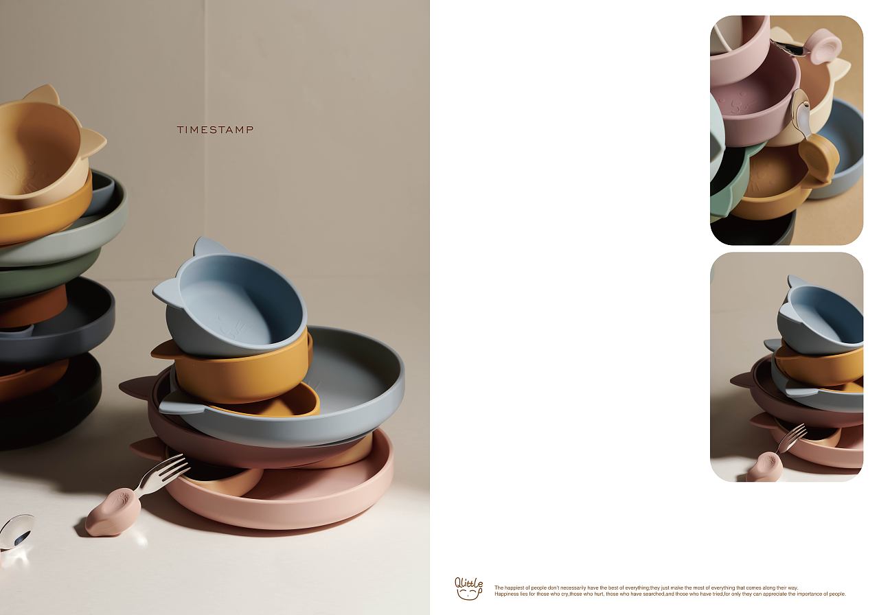 [Qlittle儿童餐盘--假如，一直活在童年里]（图ZMjkxMDE5NTAw） - 产品摄影 - 站酷设计师瞌睡蜜蜂原创素材 - 站酷ZCOOL