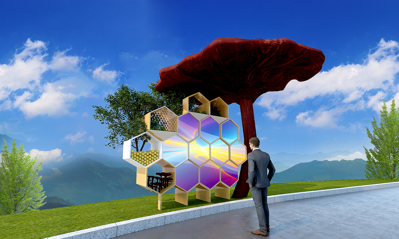 户外公园小品二