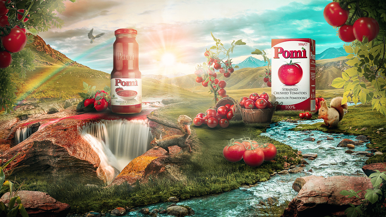 番茄酱平面广告合成