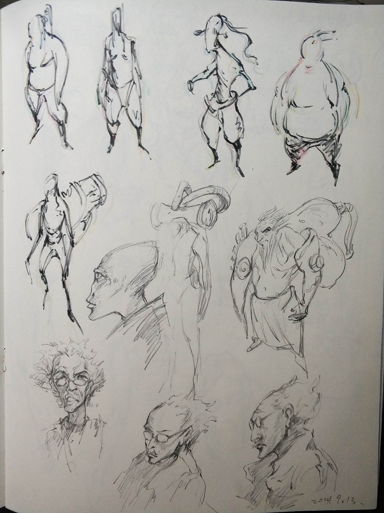 2017最后的一些速写