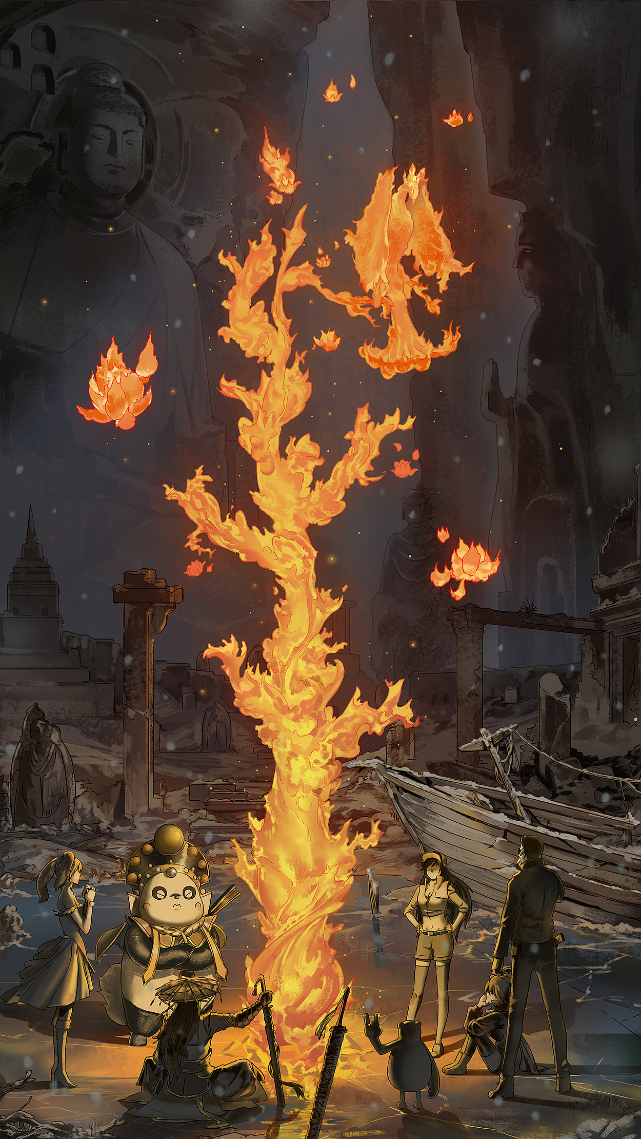 《龙珠超布罗利》，腾讯2018TCG宣传 以及一些商稿（图ZMTYwNzIzNzE2） - 商业插画 - 站酷设计师麦伢原创素材 - 站酷ZCOOL