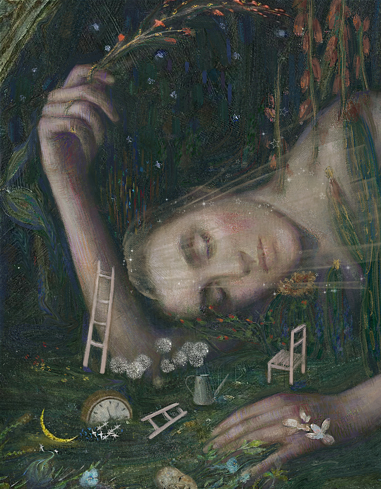 原創(chuàng)插畫 《孤獨(dú)花園》①（圖ZMzE3MTc2MDgw） - 繪畫 - 站酷設(shè)計(jì)師演喬原創(chuàng)素材 - 站酷ZCOOL