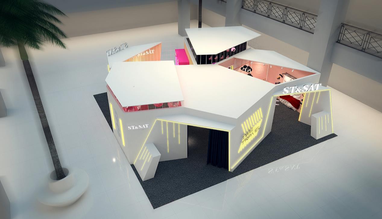 SAT女鞋品牌快闪店项目设计案例（图ZMjAwMjY0MTAw） - 展陈设计 - 站酷设计师第一视觉设计原创素材 - 站酷ZCOOL