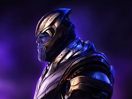 人物插畫(huà)-滅霸