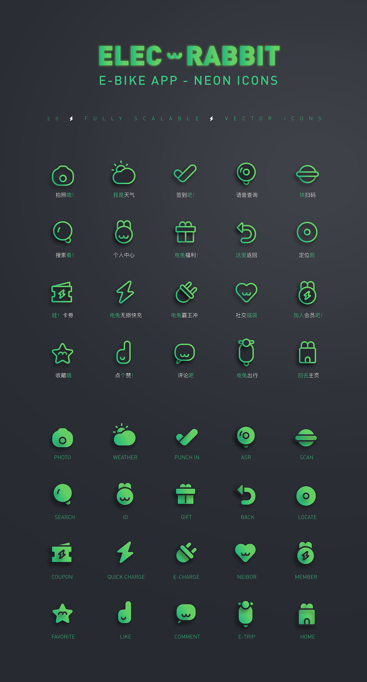 UI | 「电兔」APP图标交互设计（图ZMjczODgxODU2） - APP界面 - 站酷设计师超极Z_个人工作室原创素材 - 站酷ZCOOL
