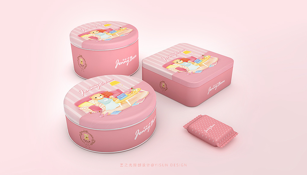 珍妮小熊曲奇IP包装设计（图ZMjE4NDI4MTcy） - IP形象 - 站酷设计师艺之光设计原创素材 - 站酷ZCOOL