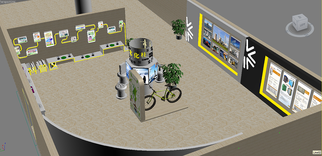 小科技展厅示意图