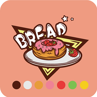 插画 食物小贴纸（图ZMjMxODY1NzQ0） - 创作习作 - 站酷设计师高糖的咸鱼ivan原创素材 - 站酷ZCOOL