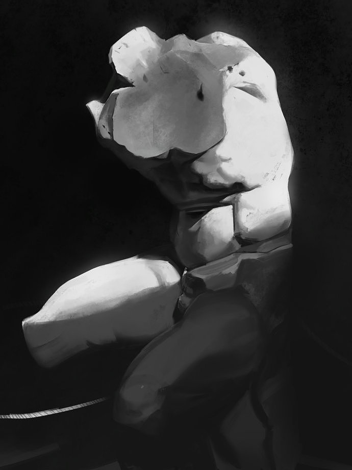 临摹石膏（图ZMjUzNzMxNDA=） - 艺术插画 - 站酷设计师594zhangweilong原创素材 - 站酷ZCOOL