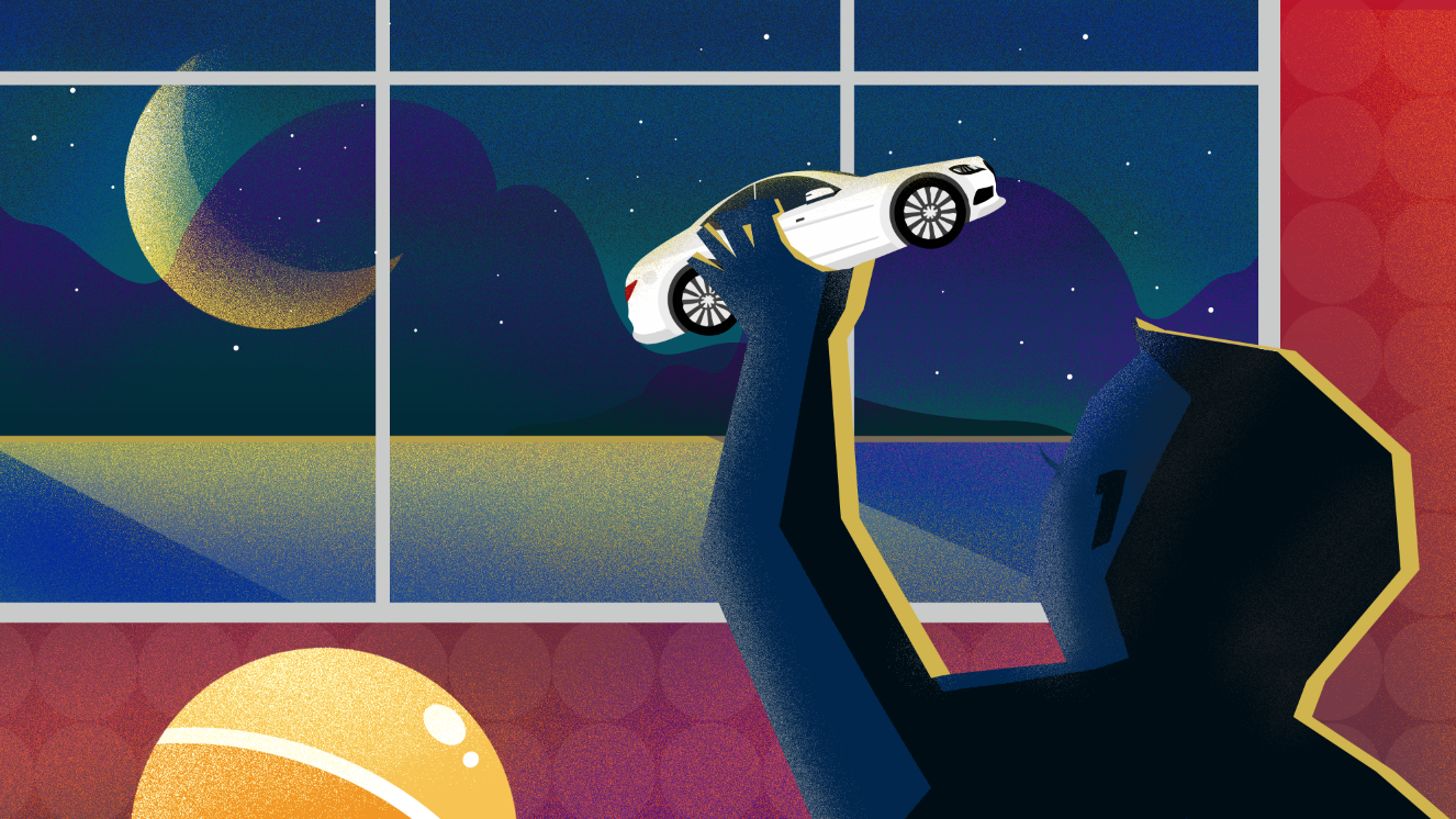 奔驰h5插画《奔驰dream car系列》