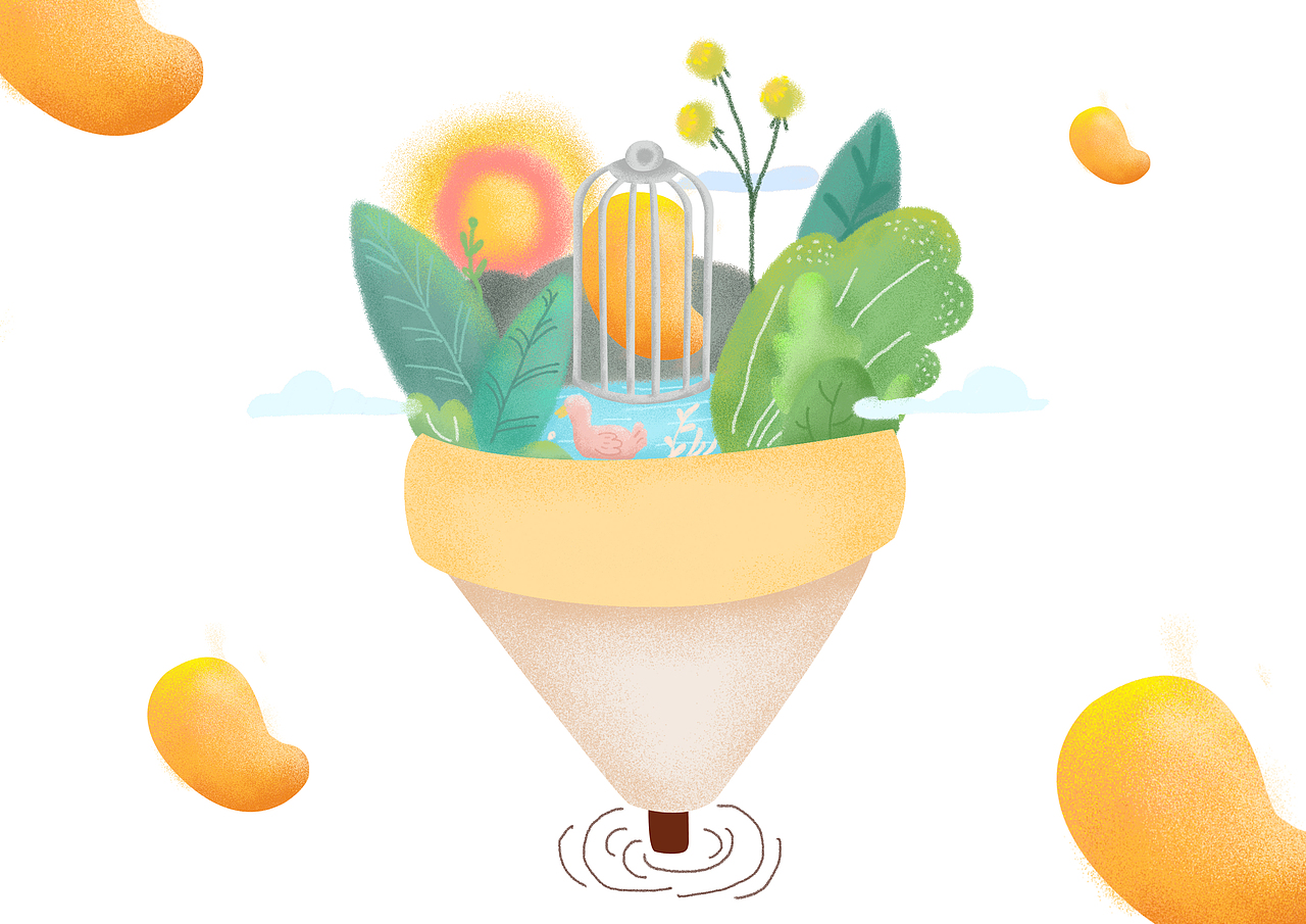 茶饮微信插画（图ZMTE3NzY2Njc2） - 商业插画 - 站酷设计师飞天小八八原创素材 - 站酷ZCOOL